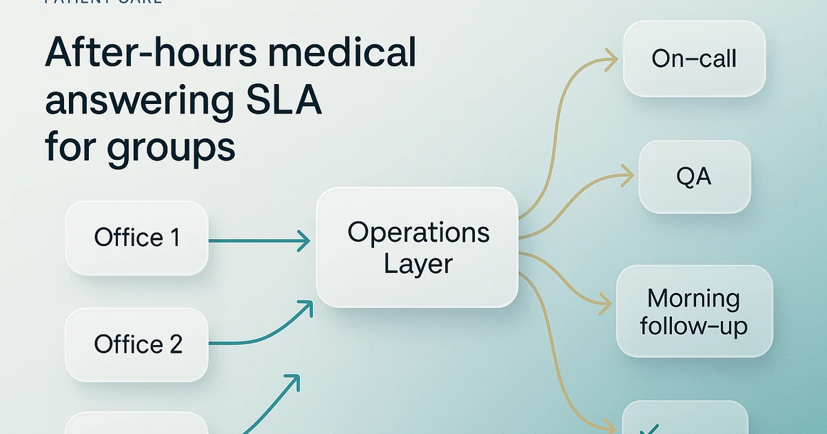 After-Hours Medical Answering SLA for Groups