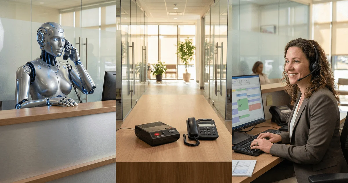 AI Receptionist vs. Virtual Front Desk vs. Answering Service: A Decision Framework for Healthcare Groups