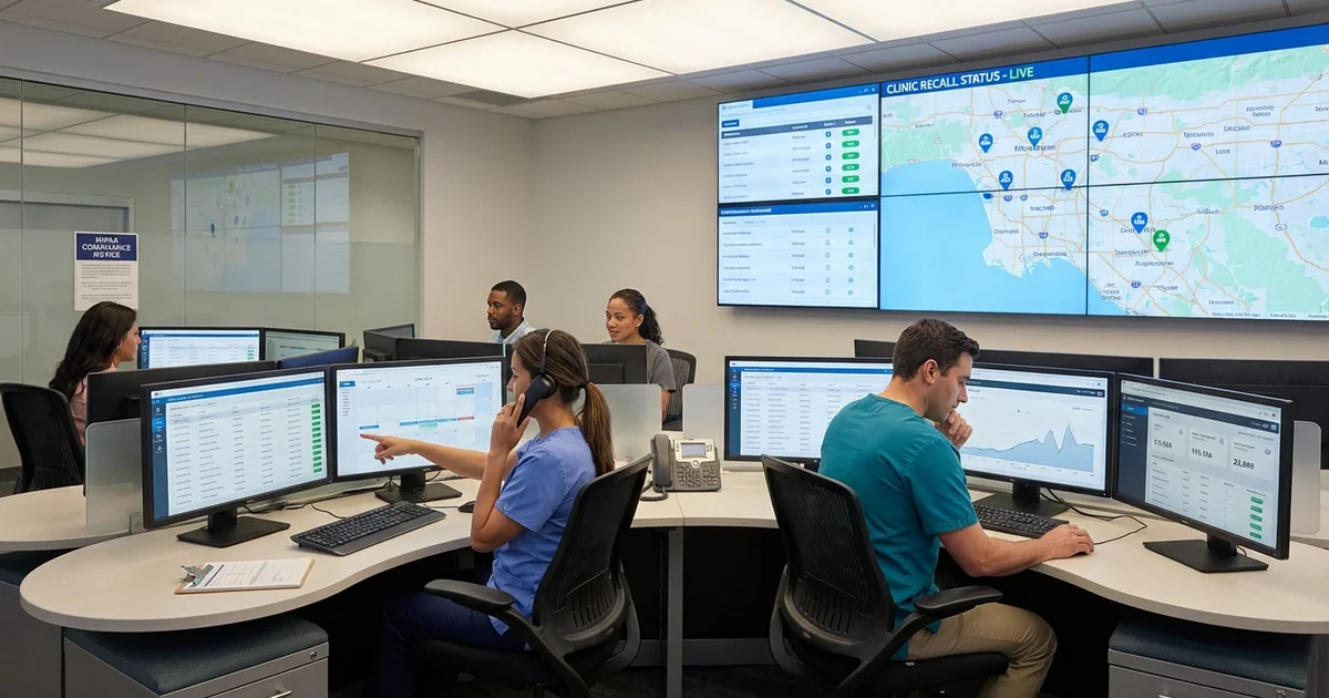 Centralized Patient Recall for Multi-Location Healthcare