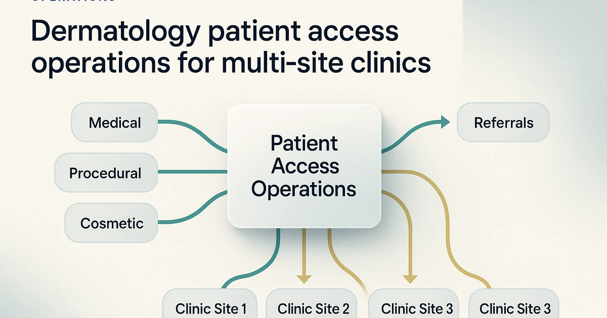 Dermatology Patient Access Operations for Multi-Site Clinics
