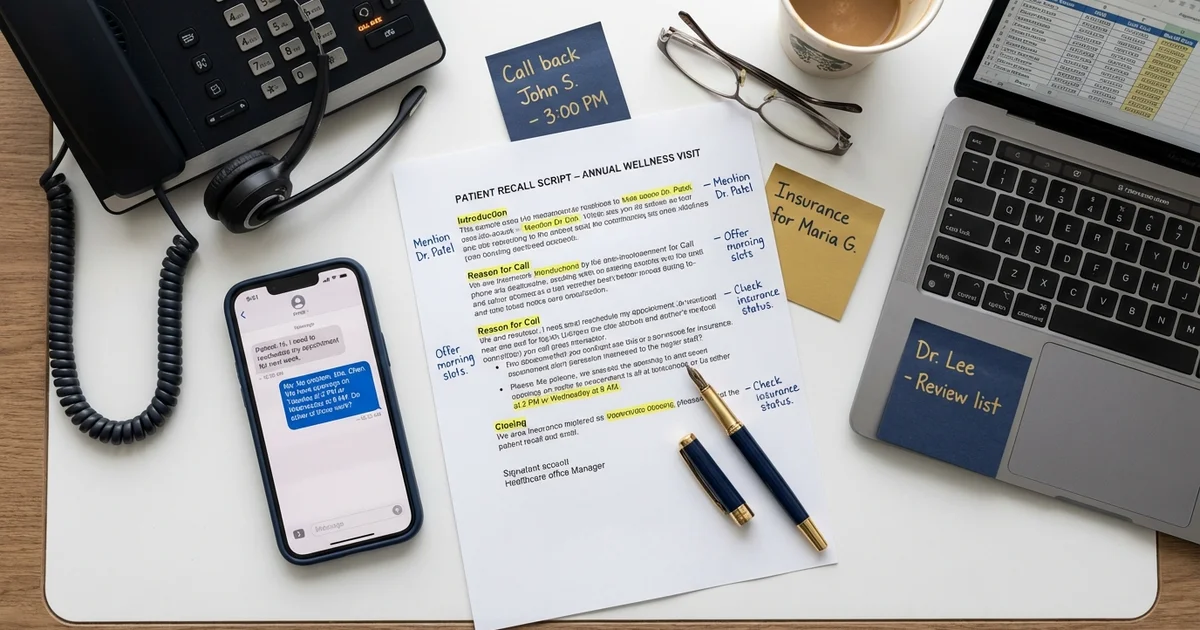 Patient Recall Scripts: Phone and SMS Templates That Get Results