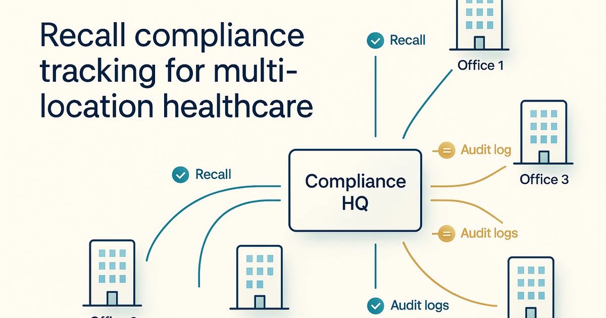 Recall Compliance Tracking for Multi-Location Healthcare