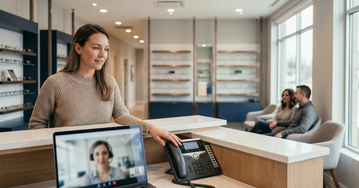 Virtual Receptionist vs Traditional Front Desk: What Works for Optometry